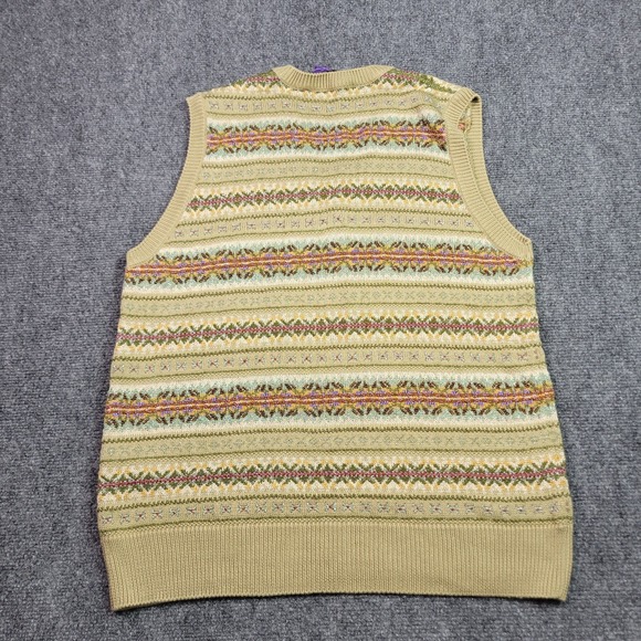 Ralph Lauren Purple Label Embellished Fair Isle Sweater Vest Womens Large $1690 - Picture 5 of 8